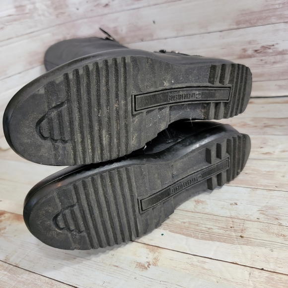 La Canadienne black leather waterproof riding boots with buckle - Picture 8 of 12